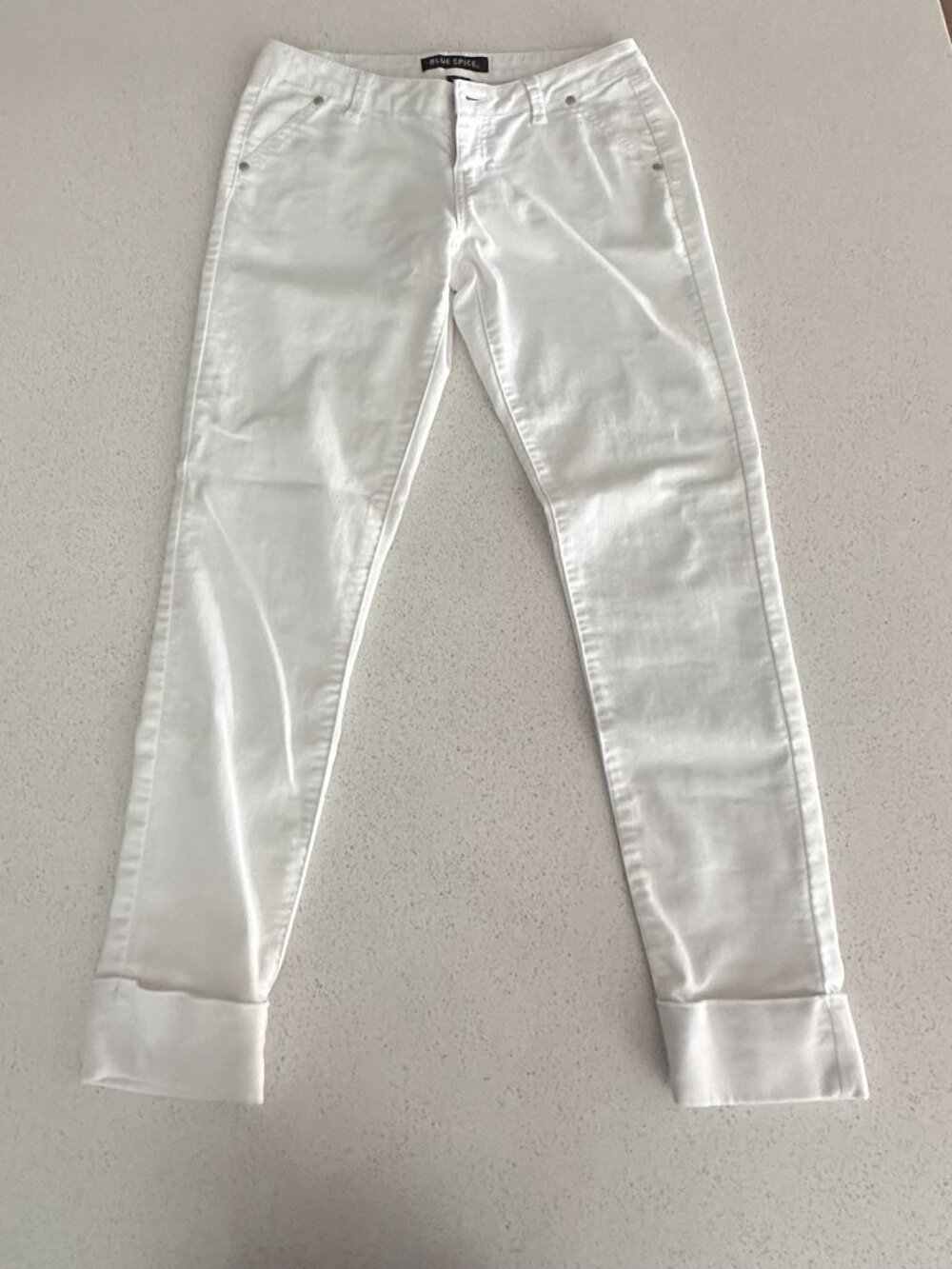 BLUE SPICE Size 7 white Jeans